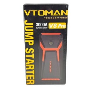 VTOMAN V8 Pro 3000A Jump Starter 8.5L Gas 6.5L Diesel Portable Power Bank NIB